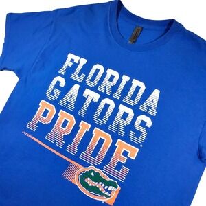 Florida Gators Pride T-Shirt‎ Large Blue Graphic Tee NCAA College Fan Apparel